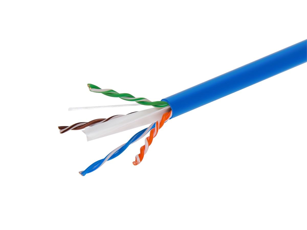 Cat6 Ethernet Bulk Cable 1000 Feet Blue V7350