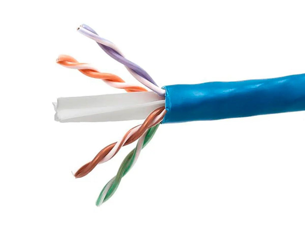 Cat6 Ethernet Bulk Cable 1000 Feet Blue V7350