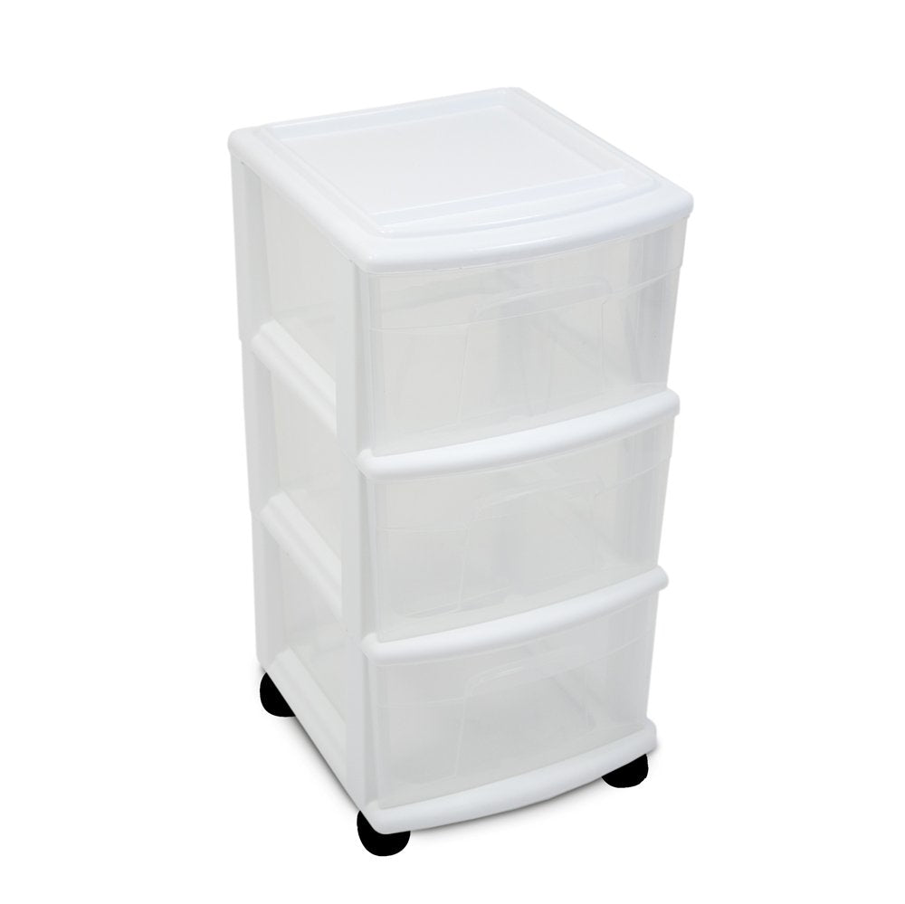 3-Drawer Cart White W295266