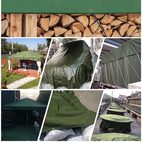4m x 8m Grey Waterproof Poly Tarp with Grommets Q4591