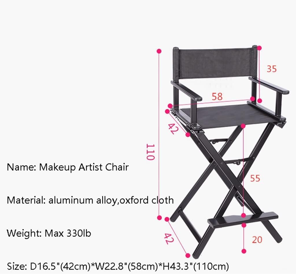 Portable Folding Director's Chair Aluminum Lightweight Gold R870020