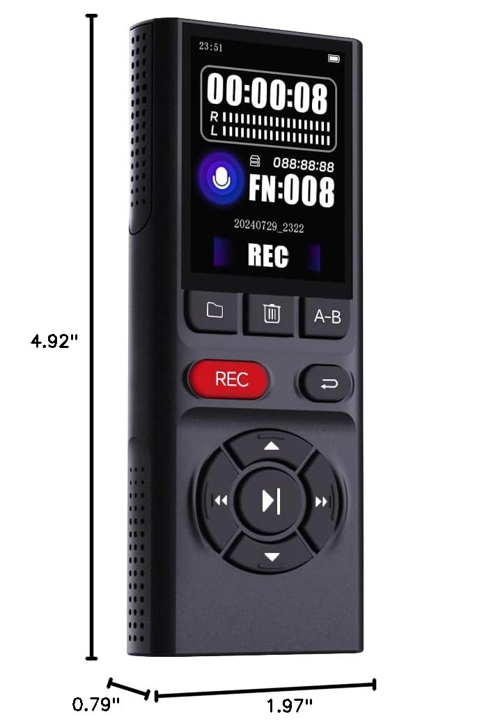 64GB Digital Voice Recorder with Playback USB O2759
