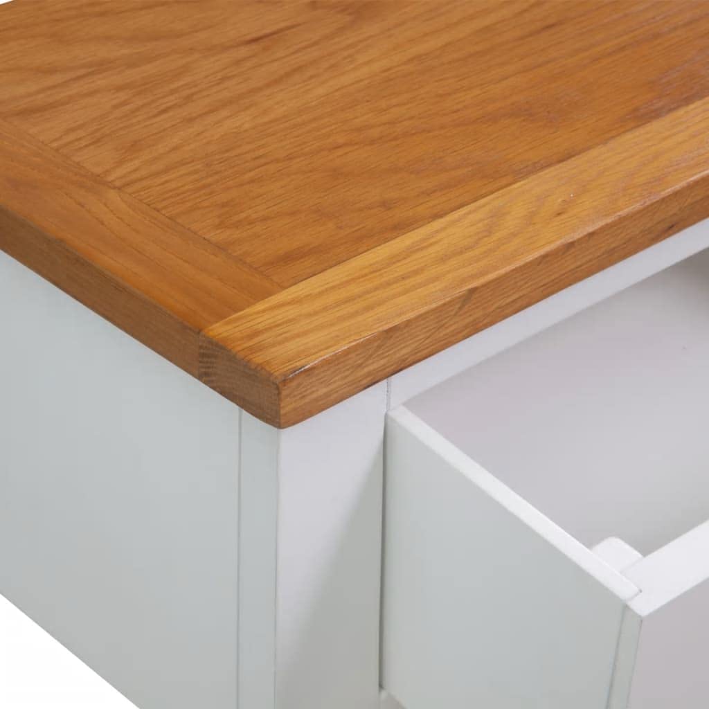 Sofa Side Table with 2 Drawers and Storage Shelves P18699