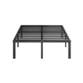 18 Inch High Metal Full Size Platform Bed Frame, Black R637