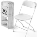 White 10 Pack Heavy Duty Folding Chairs C401762