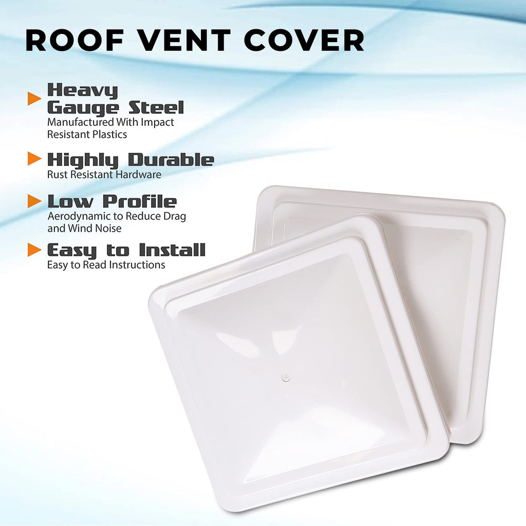 White 2 Pack Roof Vent Cover Z857
