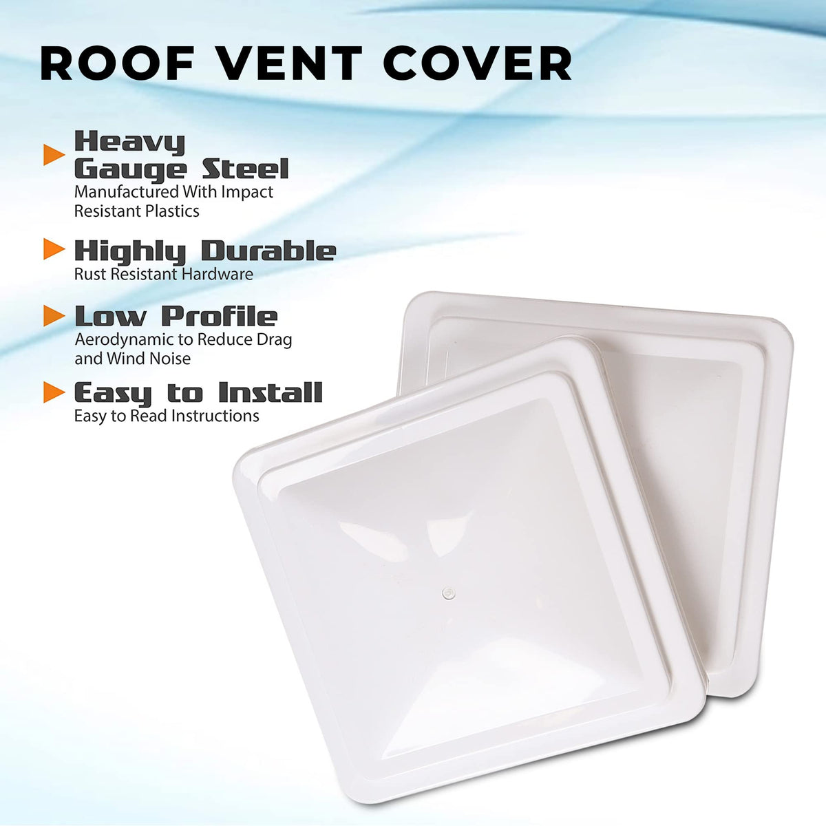 White 2 Pack Roof Vent Cover Z857