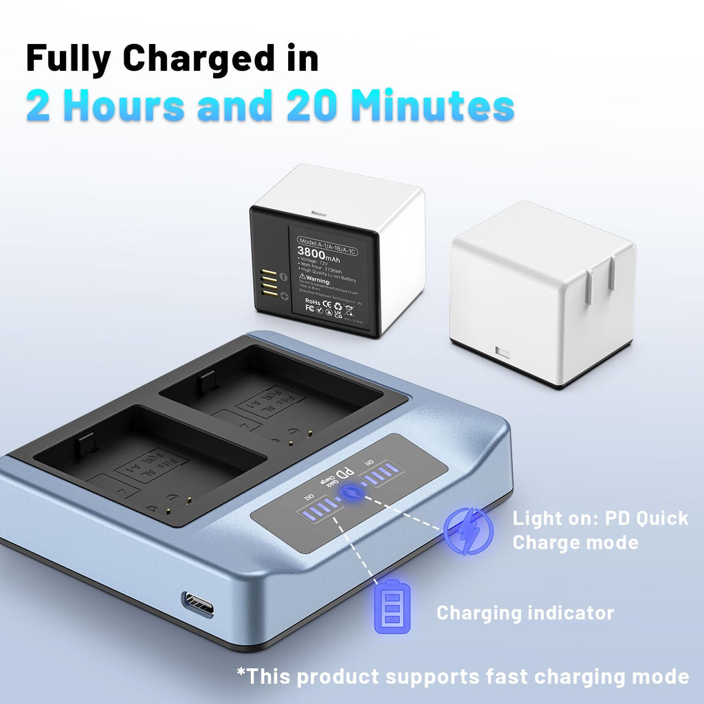 3800mAh Rechargeable Lithium Battery with Charger Station C916074