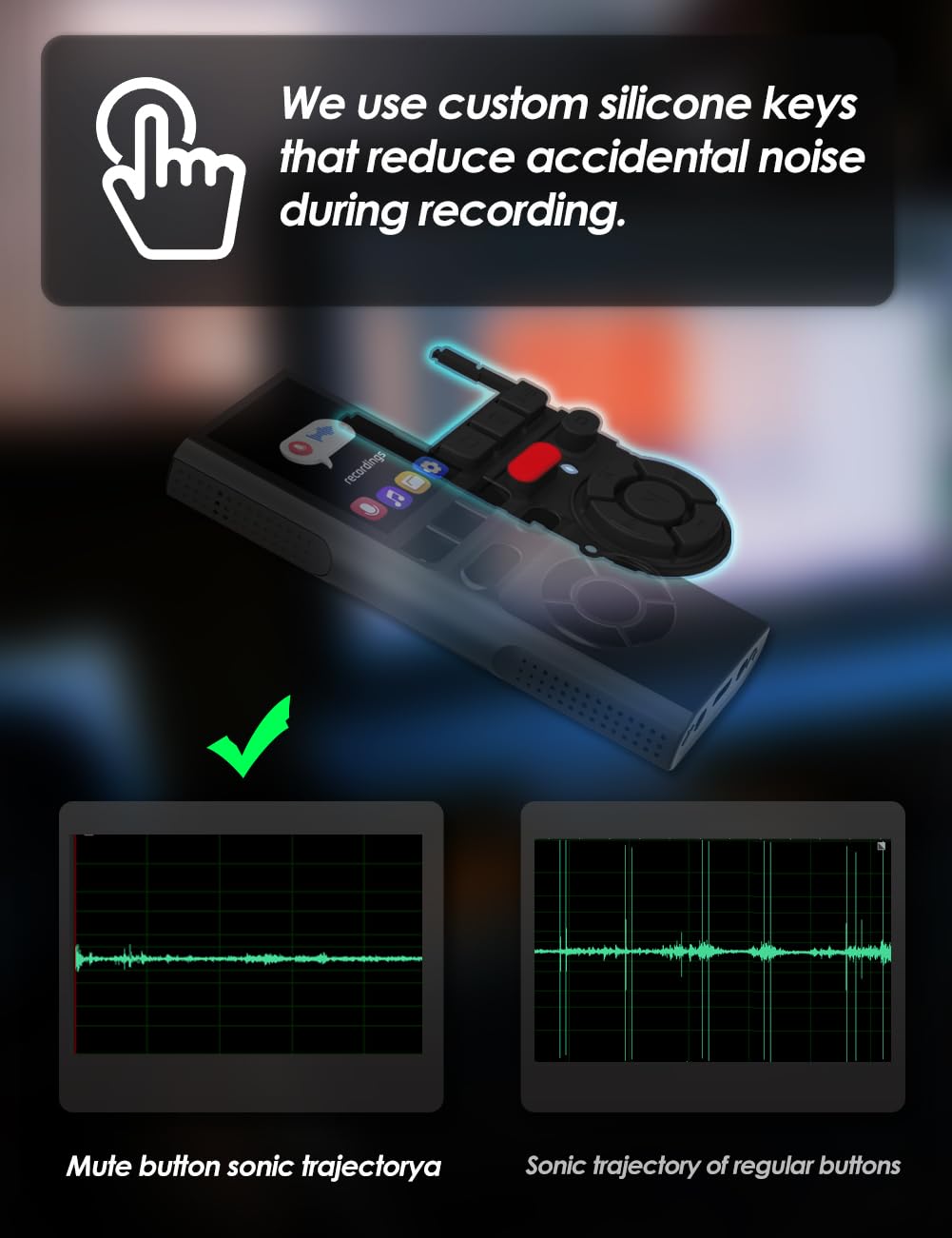 64GB Digital Voice Recorder with Playback USB O2759