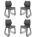 Stacking Chairs with Metal Legs Set of 12, Grey S4374