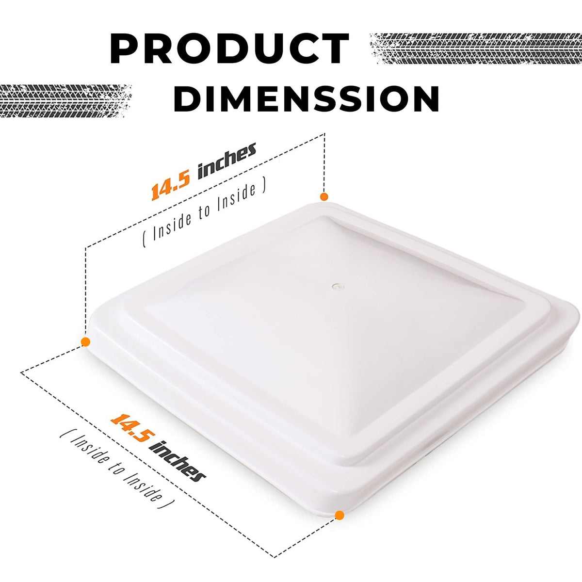 White 2 Pack Roof Vent Cover Z857
