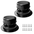 RV Plumbing Vent Caps Kit 2Pcs Plastic Roof Sewer Vent Cover Caps Black H8669