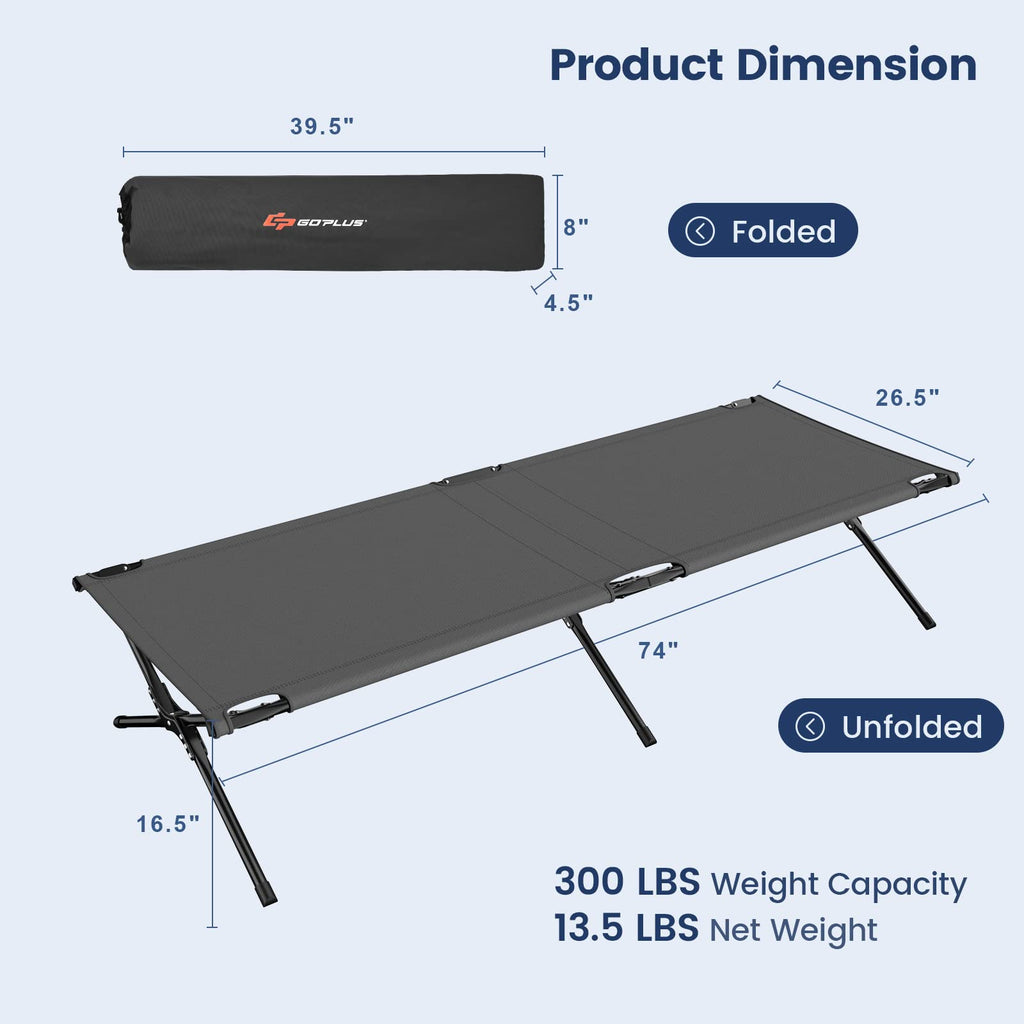 Folding Camping Cot with Carrying Bag P5147