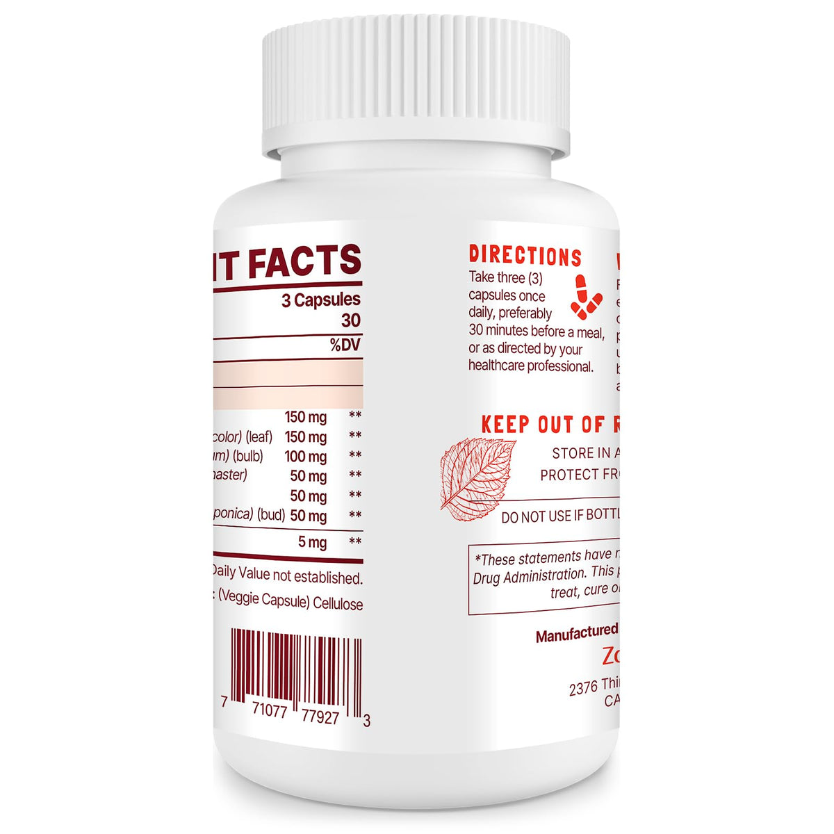 Nitric Oxide Supplement 90 Capsules F194510