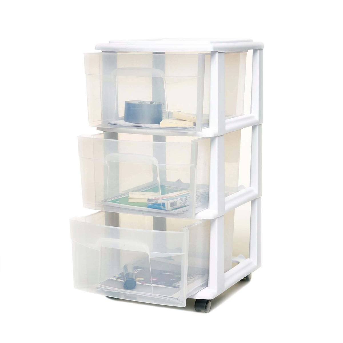 3-Drawer Cart White W295266