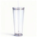 24oz Insulated Tumbler with Lid and Straw J955