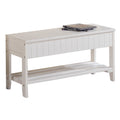 Solid Wood Shoe Bench with Storage C9967