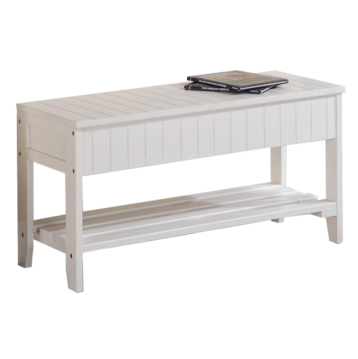 Solid Wood Shoe Bench with Storage C9967