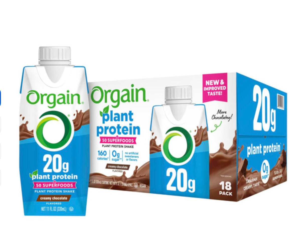Plant-Based Protein Shake Creamy Chocolate 11 fl oz 18-pack P457603