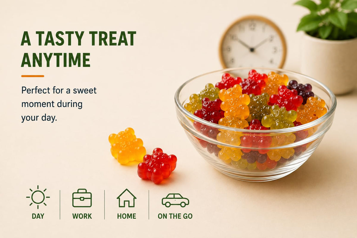 Sugar Free Vegan Hemp Gummies, 60 Count R3483