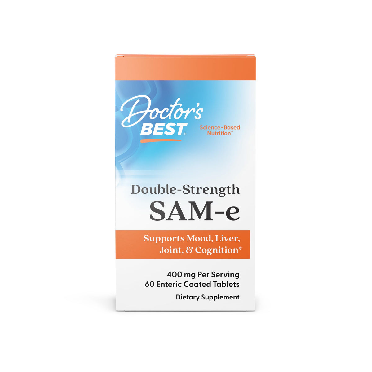SAM-e Double Strength Supplement, 60 Enteric Coated Tablets F46516