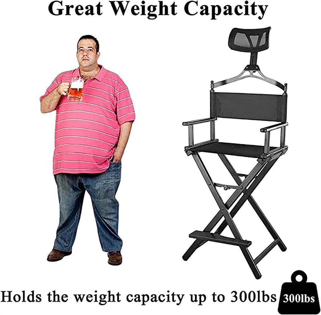 Portable Folding Director's Chair Aluminum Lightweight Gold R870020