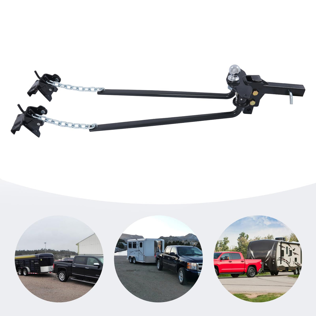 14000lbs Weight Distribution Hitch with Connection Bar D7361