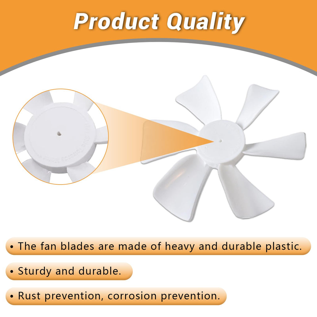6 Inch RV Vent Fan Blade with D-Bore Y395