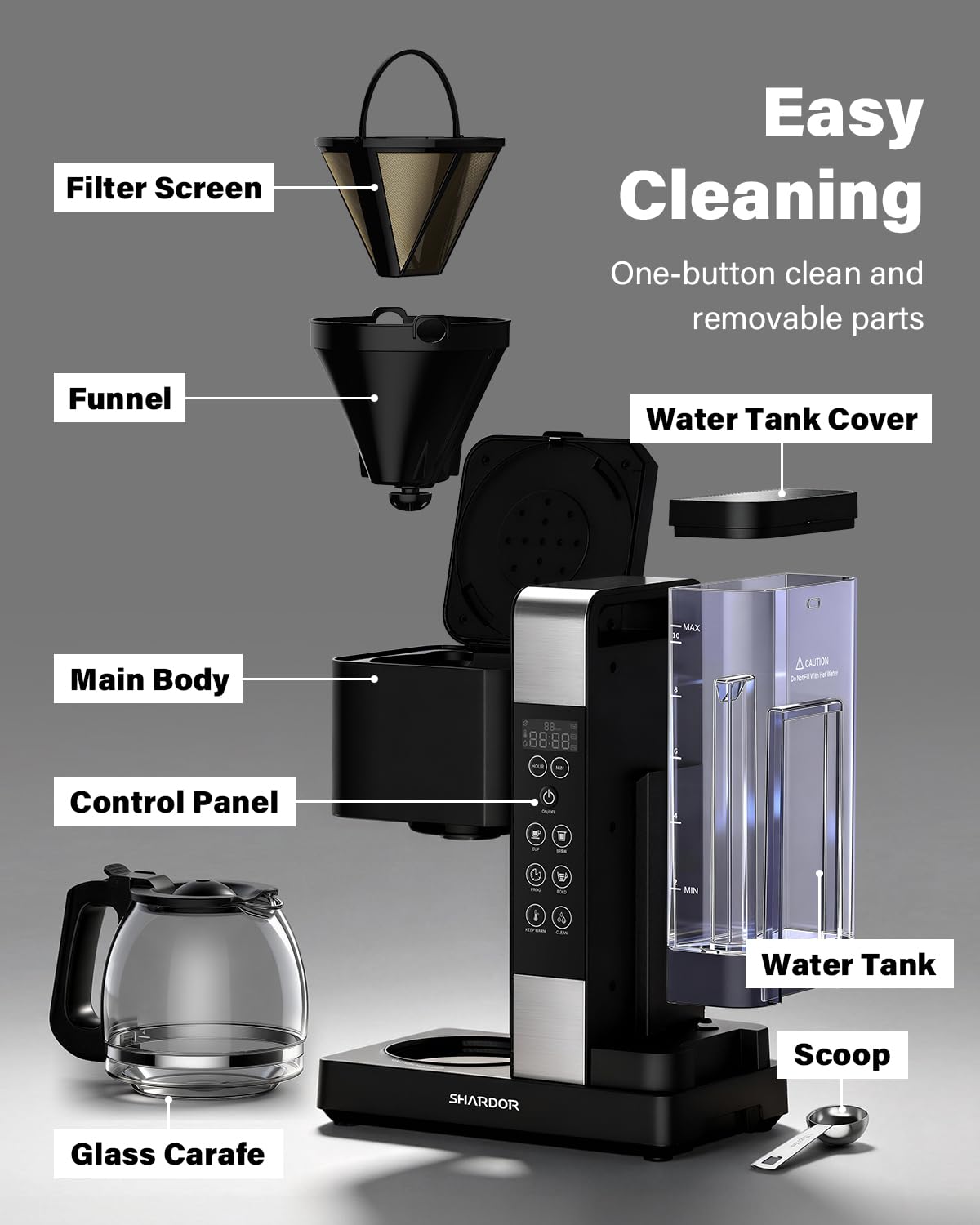10-Cup Programmable Drip Coffee Maker H27727