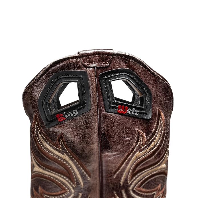 Genuine Leather Alligator Skin Print Western Work Boots H4790