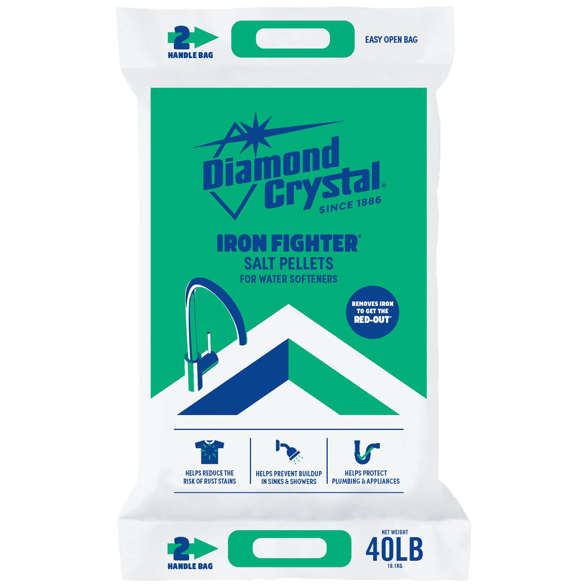 2 Pack Water Softener Salt Pellets, 40 lb K91113