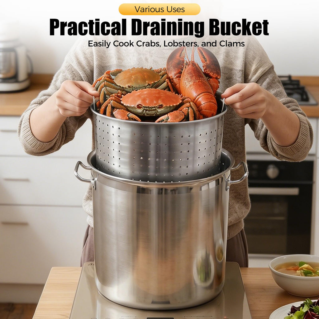 50 Quart Stainless Steel Stockpot with Lid L6669