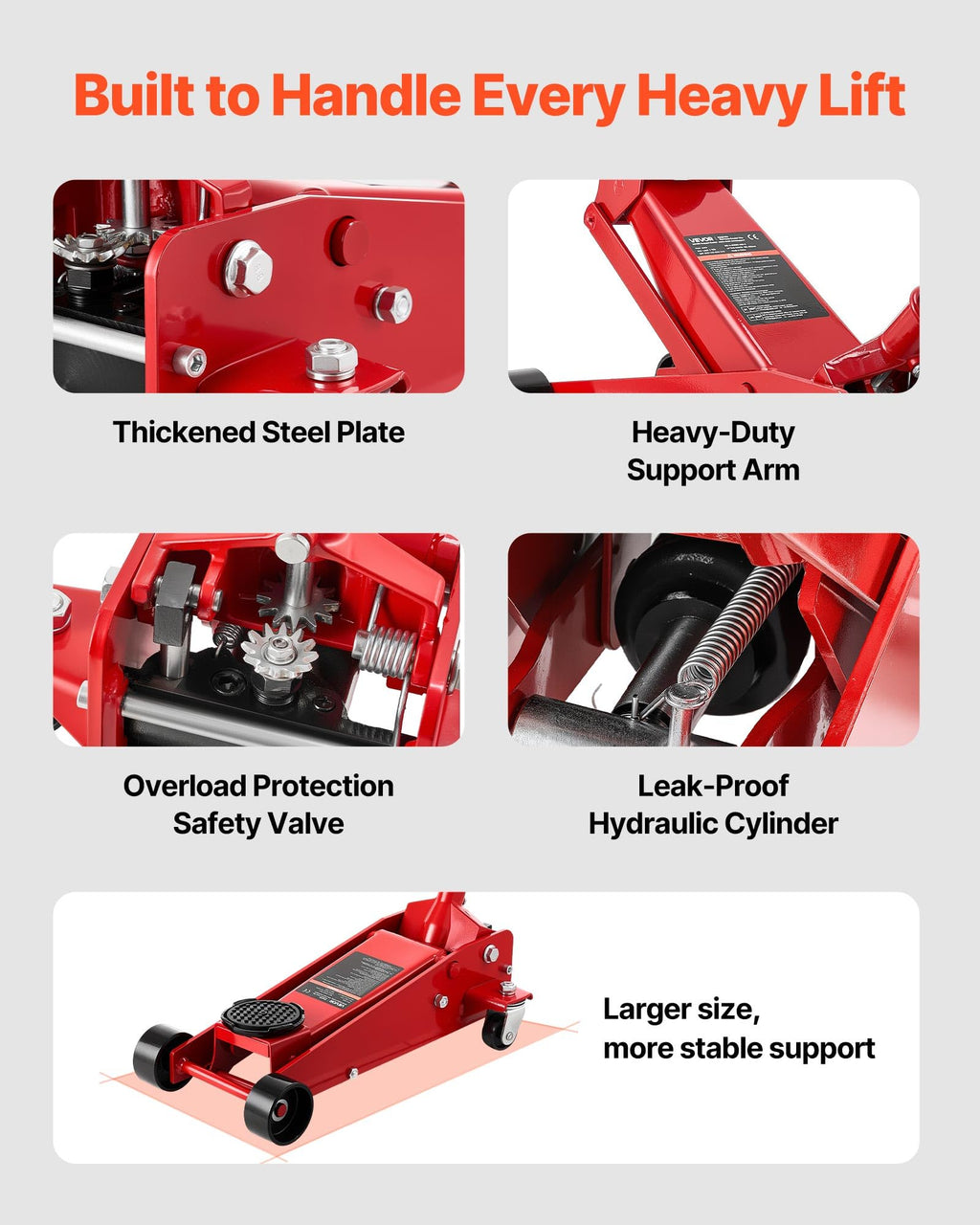 3 Ton Low Profile Steel Hydraulic Floor Jack J883349