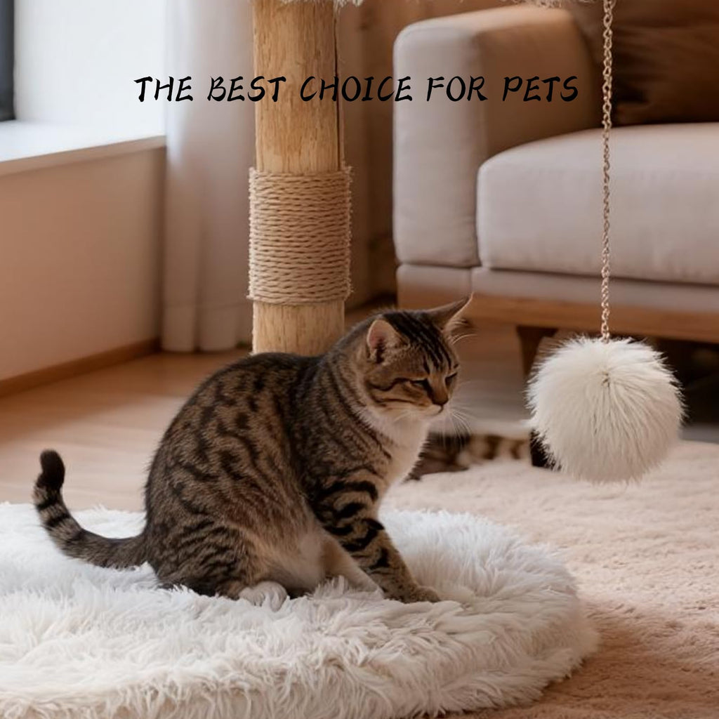 Modern Cat Tree Tower with Sisal Scratching Post T392432