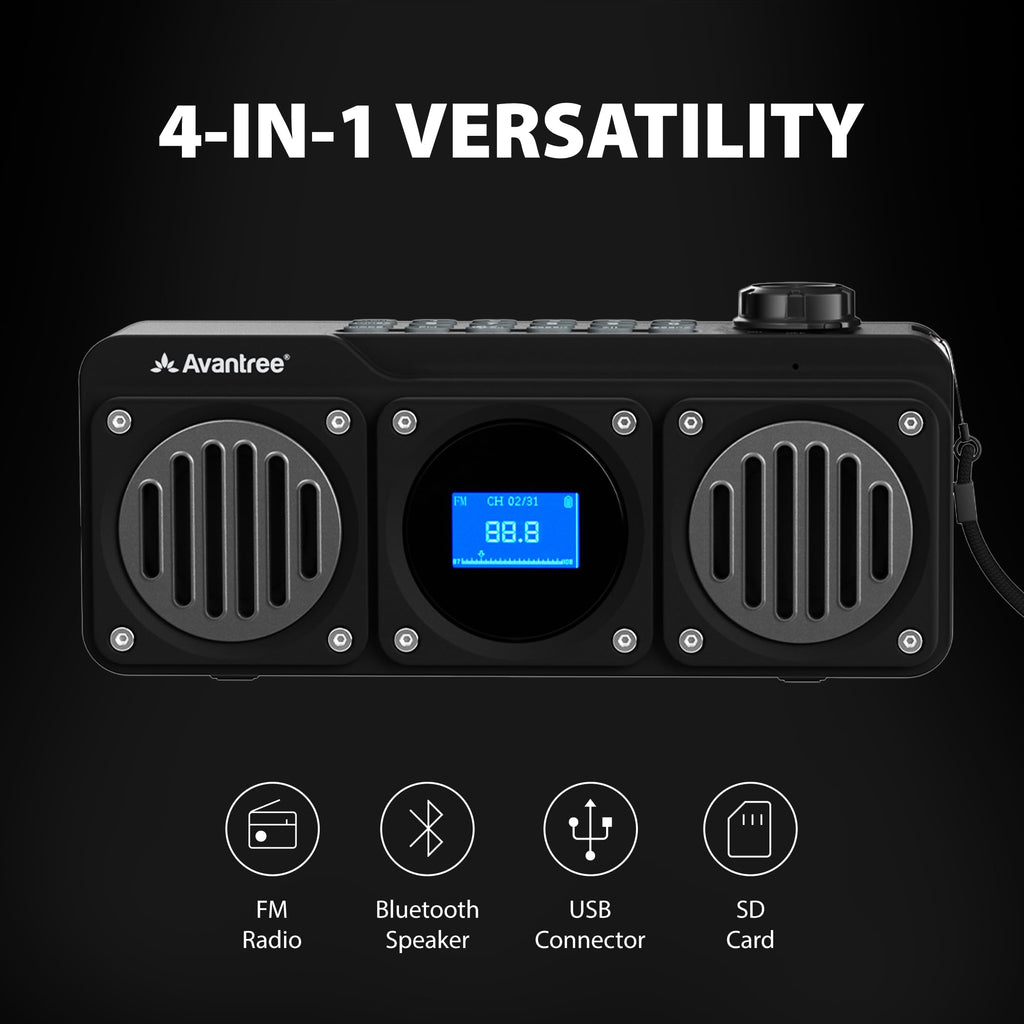 Portable FM Radio & Bluetooth Speaker B691