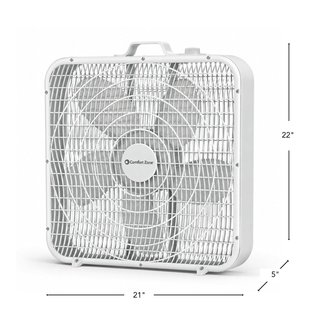20 inch 3 Speed Box Fan with Carry Handle I111873