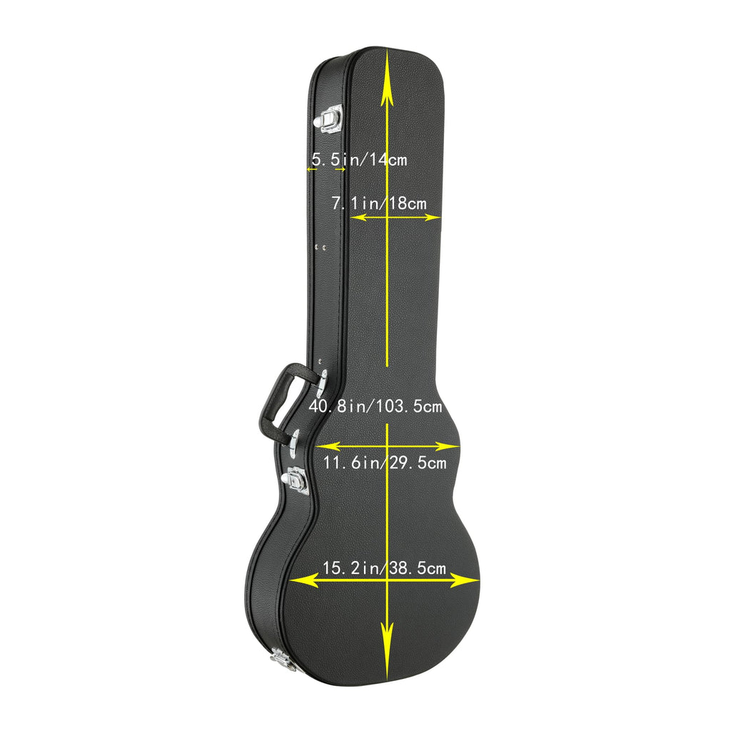 Electric Guitar Case Wooden Hard Shell Case With Lock X8857