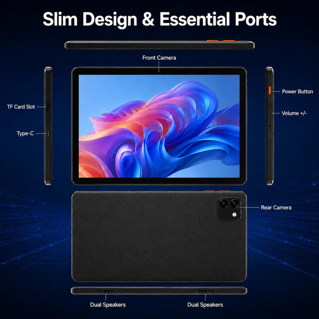 Android 15 Tablet 10.1 in 12GB RAM 64GB ROM V42144