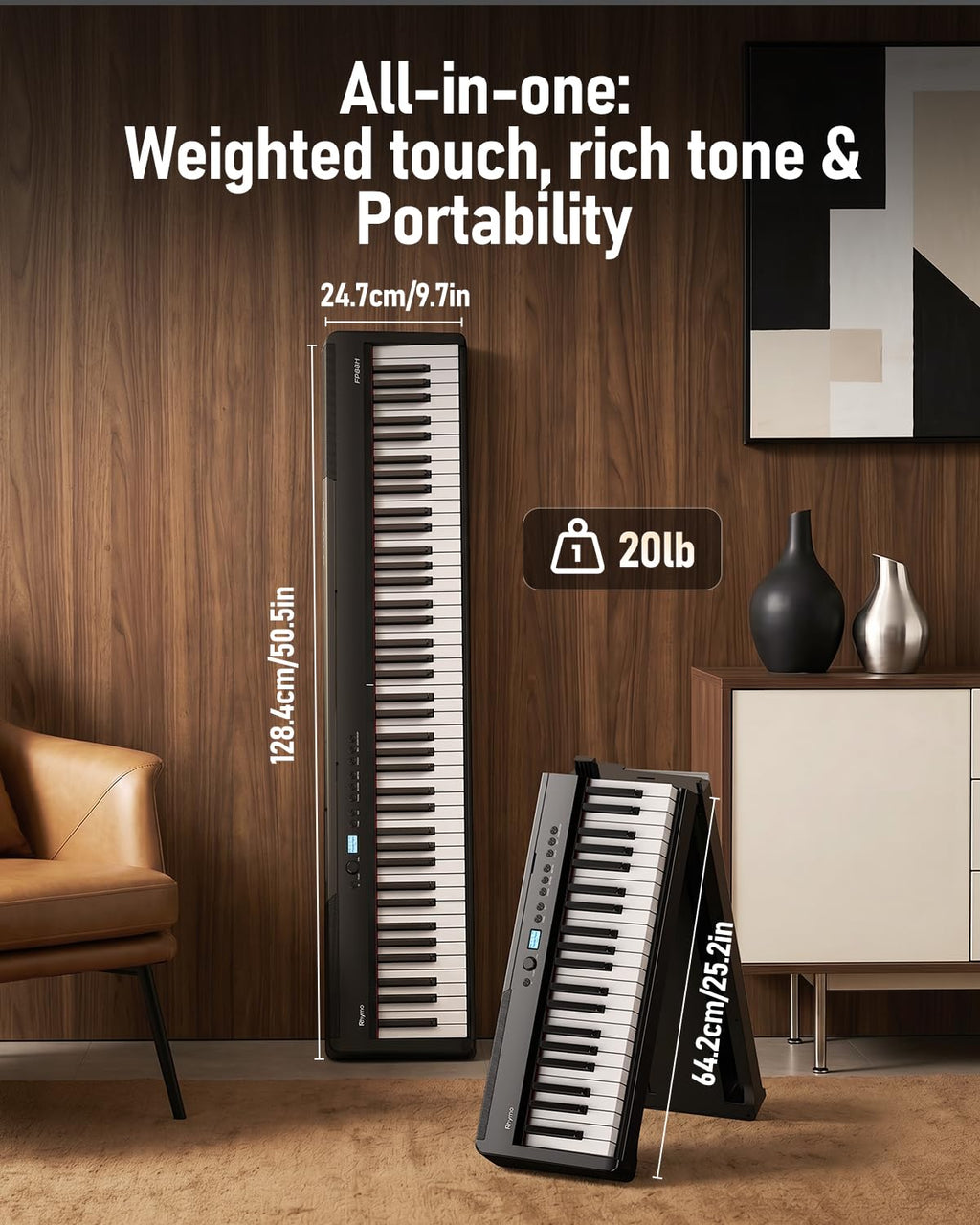 Folding 88-Key Weighted Digital Piano C355161