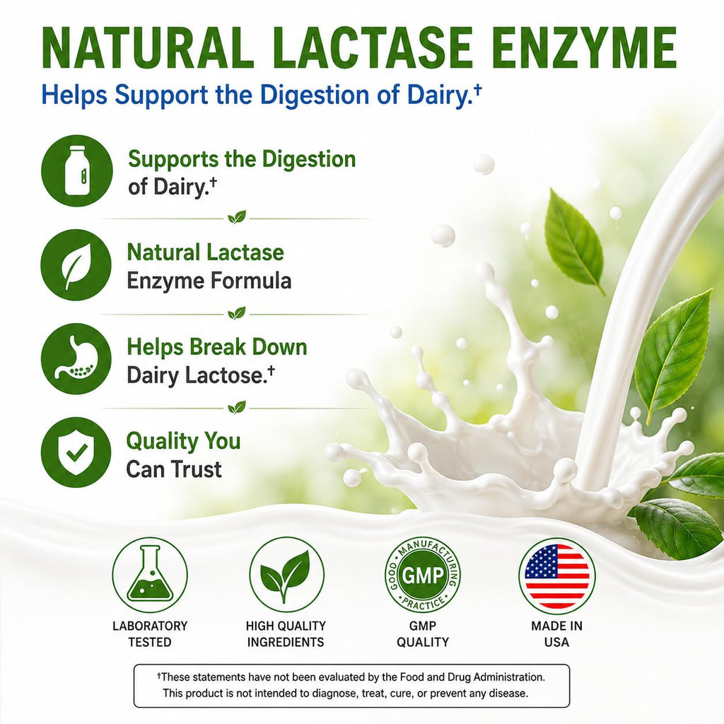 Lactase Enzyme 3000 FCC 360 Tablets F270118