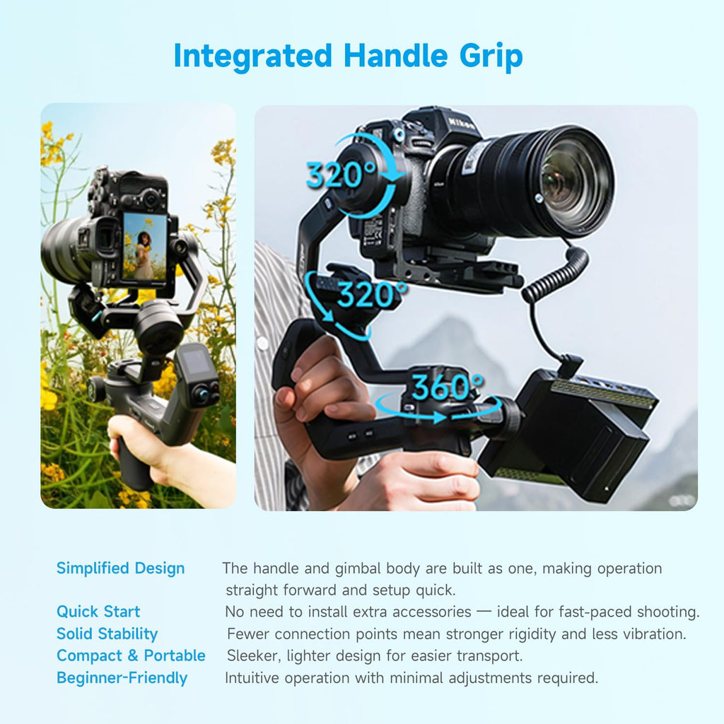 Camera Gimbal Stabilizer for Mirrorless Cameras P167143