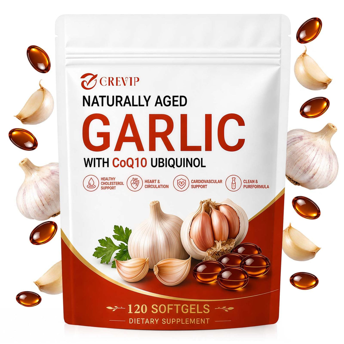 Odorless Garlic Extract Softgels 120Ct B494