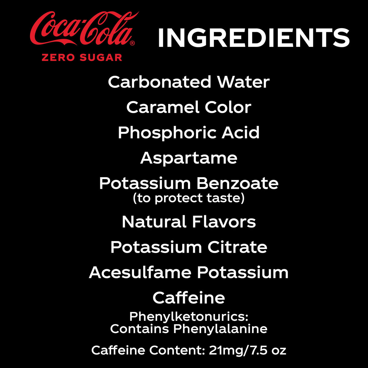 Coke Zero Sugar Mini-Can 7.5 fl oz 12 Pack O292279