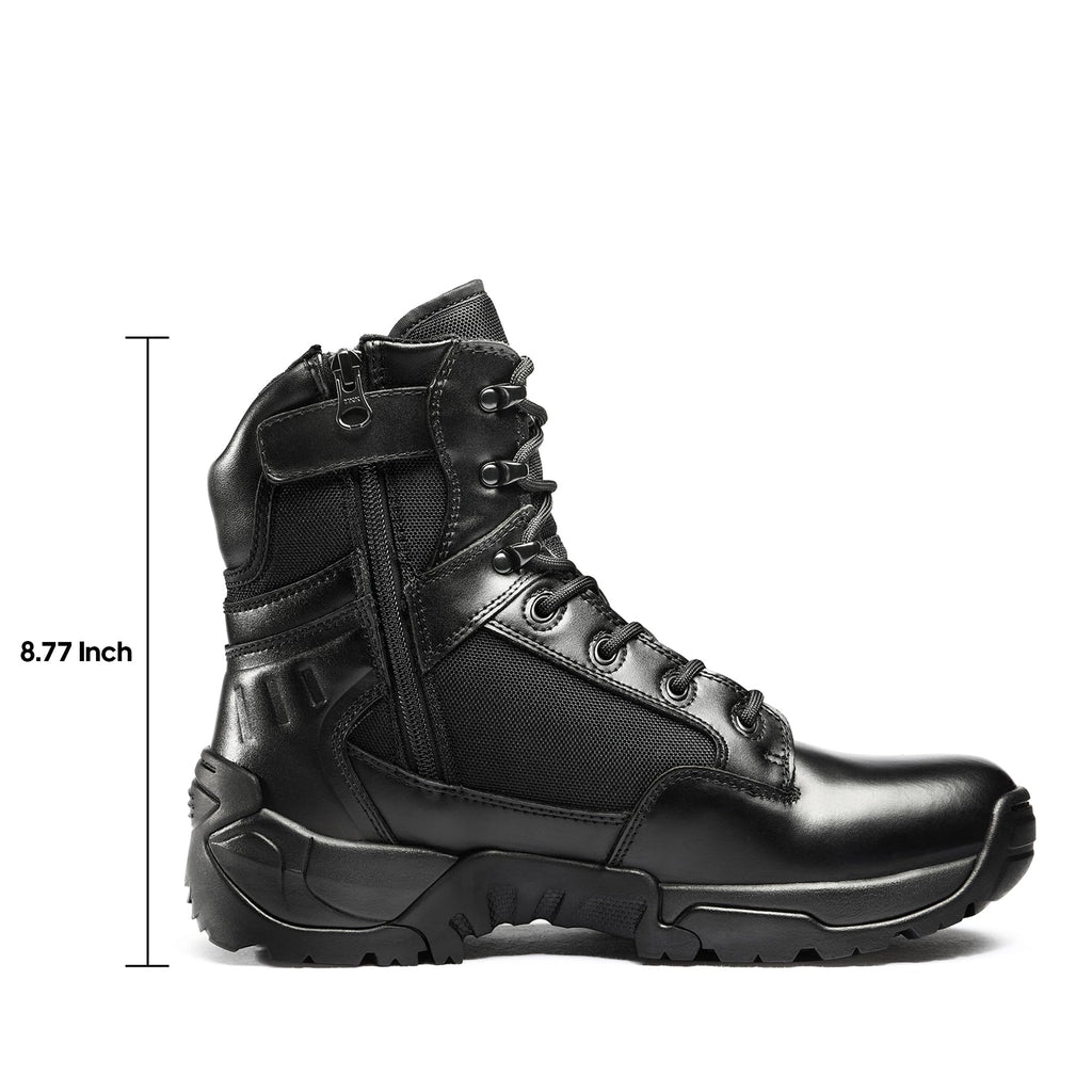 Men's Side Zipper Tactical Work Boots W5011