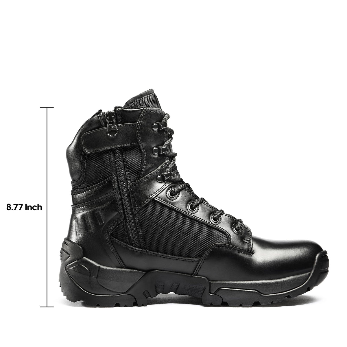 Men's Side Zipper Tactical Work Boots W5011