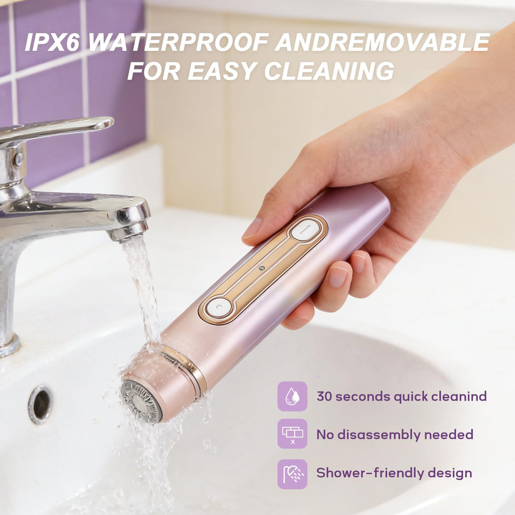 Light Purple Waterproof Dual-Head Bikini Trimmer I2549