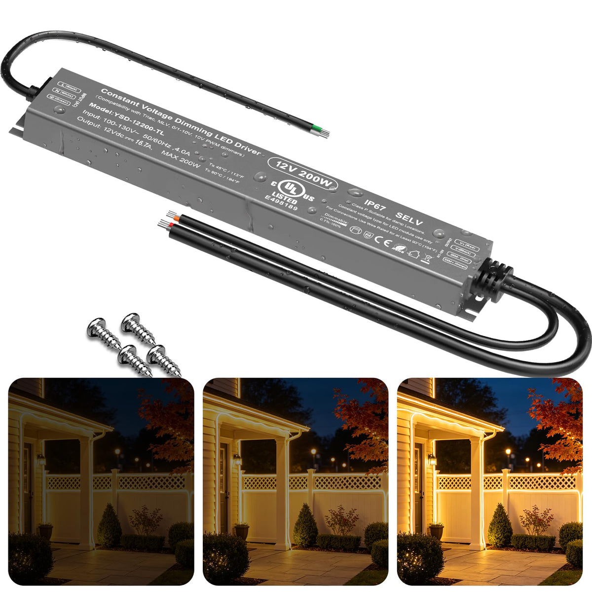 12V Dimmable LED Driver 200W I163641