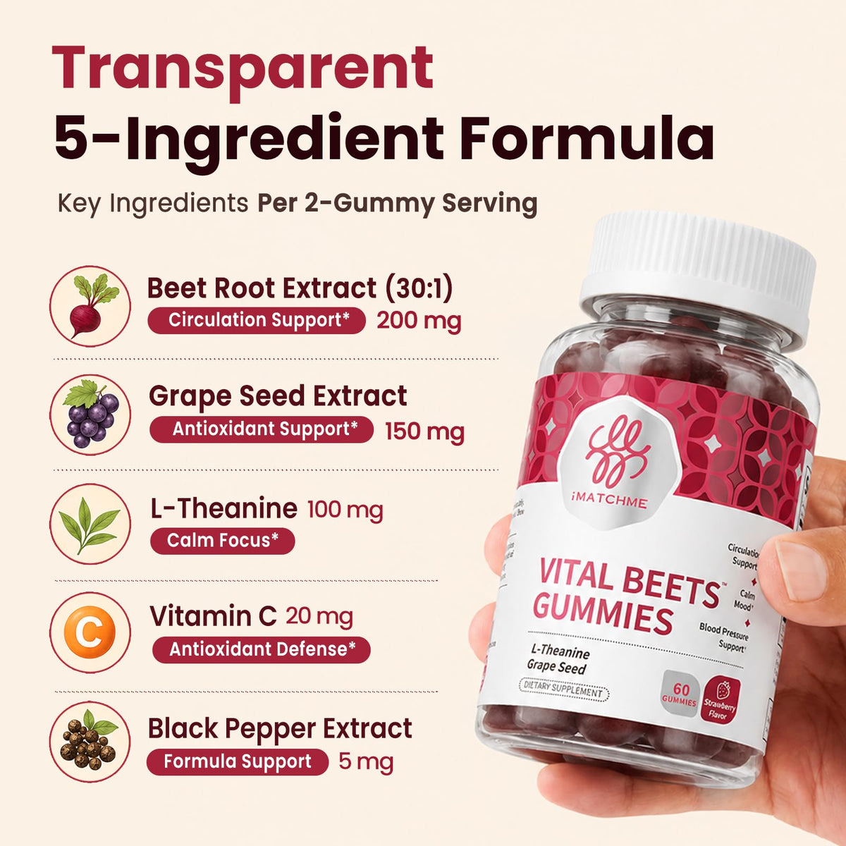 Beet Root Gummies 60 Count A196692