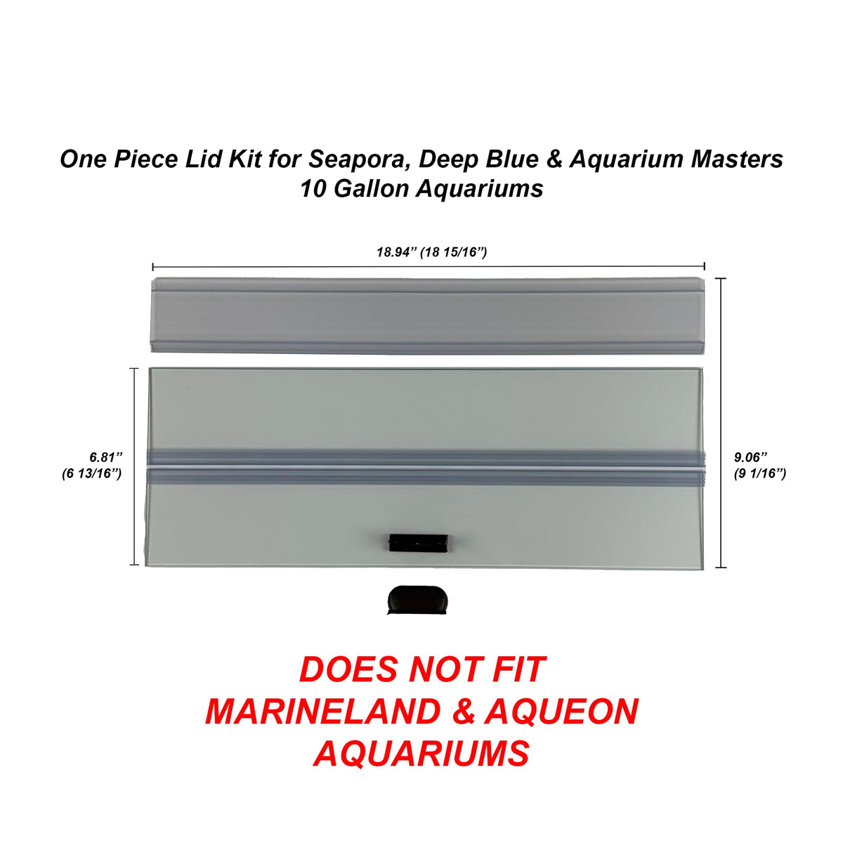 Glass Canopy Aquarium Lid S1330