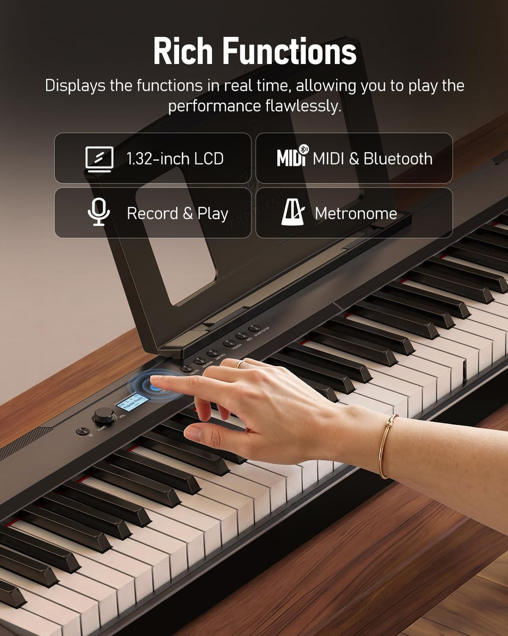 Folding 88-Key Weighted Digital Piano C355161
